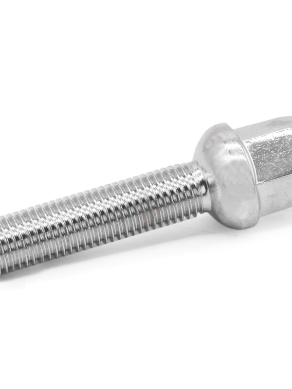 M12x1.5 Chrome Radiused Wheel Bolts 50mm
