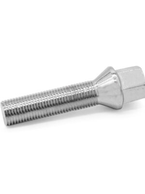 M14x1.5 Chrome Tapered Wheel Bolts 50mm