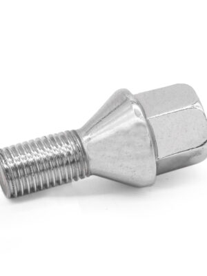 M12x1.5 Chrome Tapered Wheel Bolts 20mm