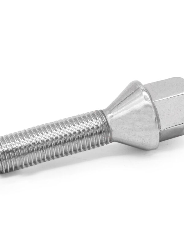 M12x1.5 Chrome Tapered Wheel Bolts 40mm