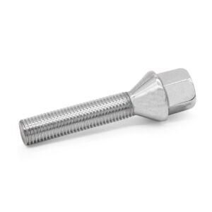 M12x1.5 Chrome Tapered Wheel Bolts 50mm