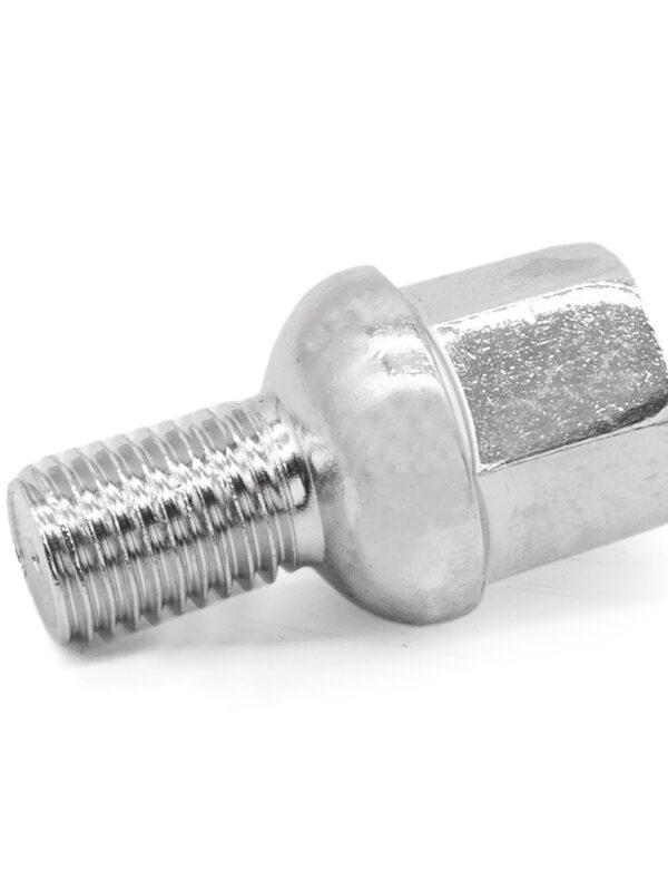 M12x1.5 Chrome Radiused Short Wheel Bolts 14mm