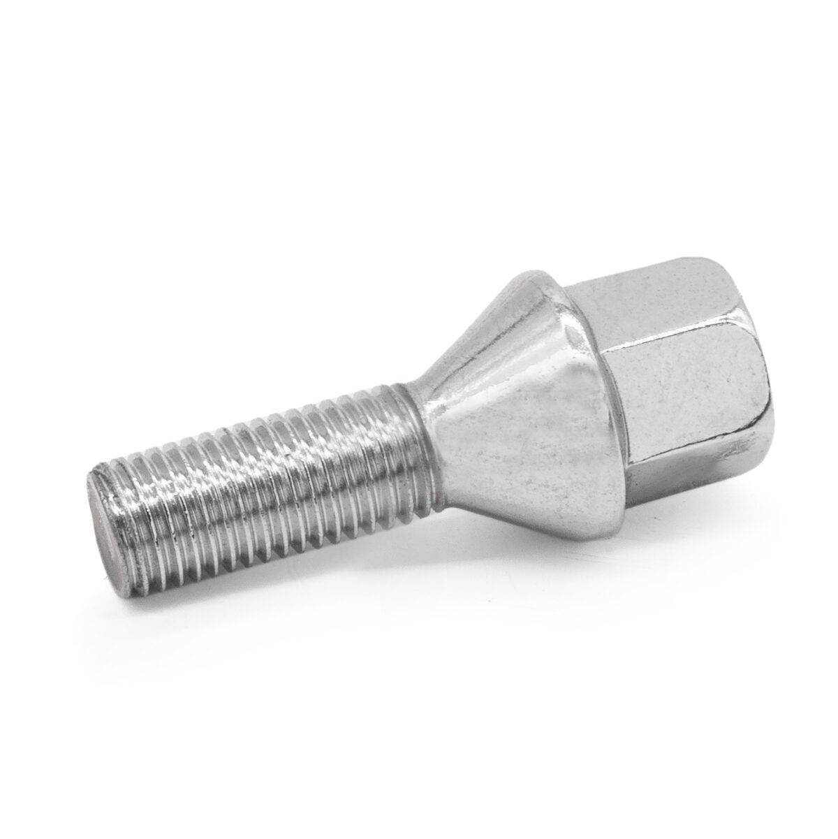 M12x1.5 Chrome Tapered Wheel Bolts 27mm