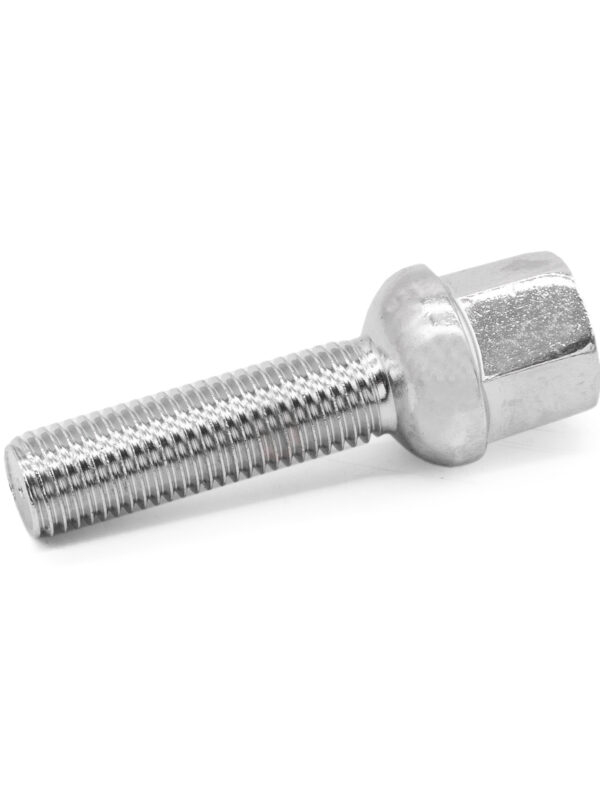 M12x1.5 Chrome Radiused Wheel Bolts 40mm