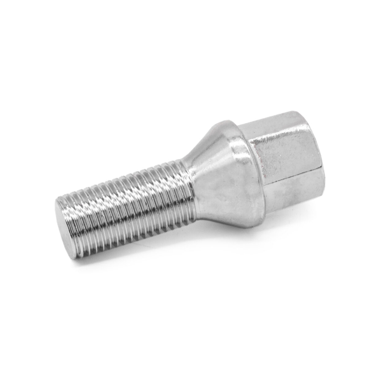 M14x1.5 Chrome Tapered Wheel Bolts 27mm