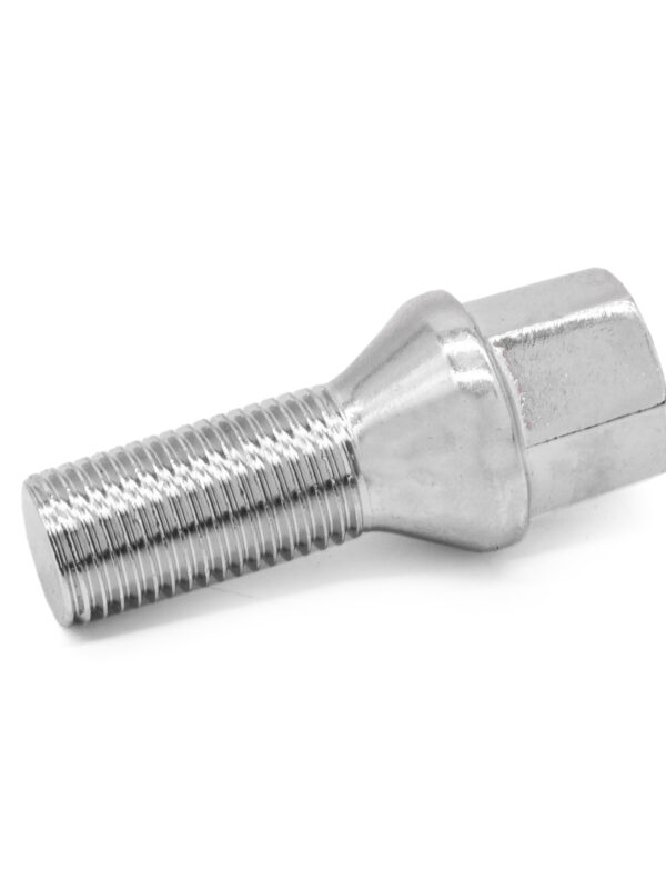 M14x1.5 Chrome Tapered Wheel Bolts 27mm