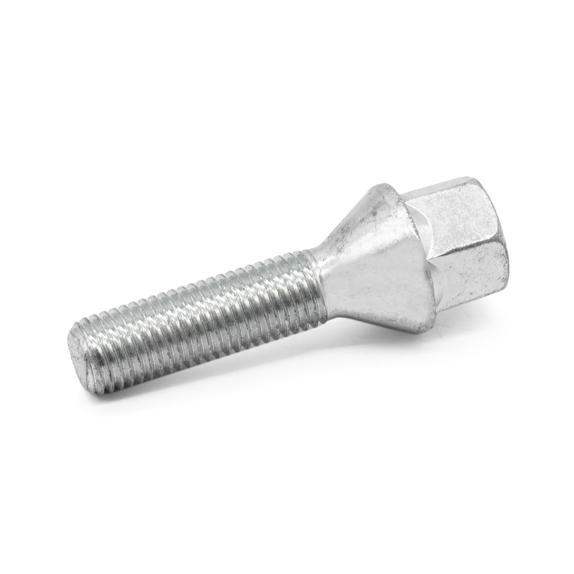 M12x1.5 Chrome Tapered Wheel Bolts 37mm
