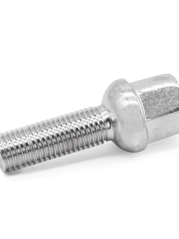 M12x1.5 Chrome Radiused Wheel Bolts 27mm