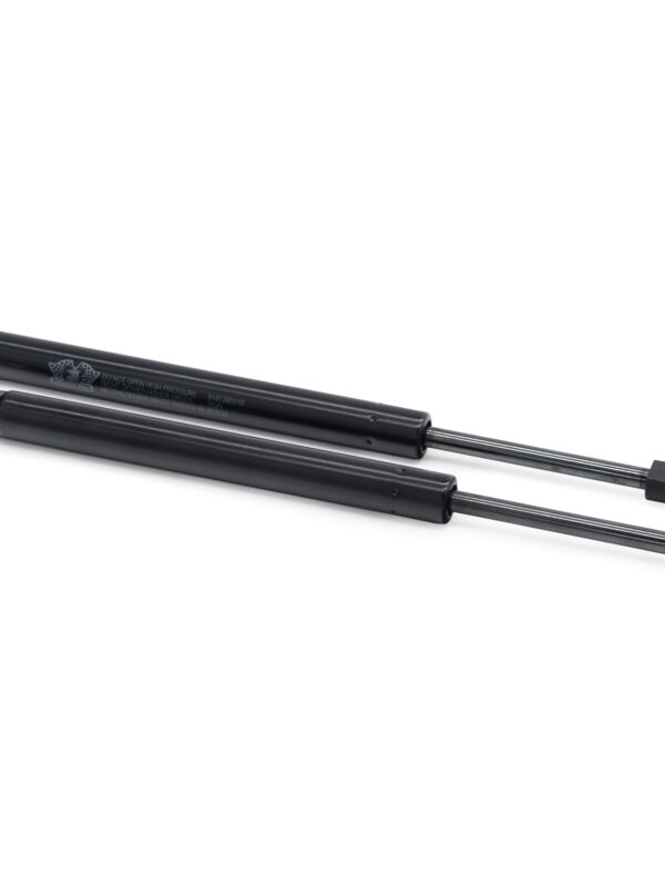Bonnet Gas Springs in Black and Chrome (Sold in Pairs)