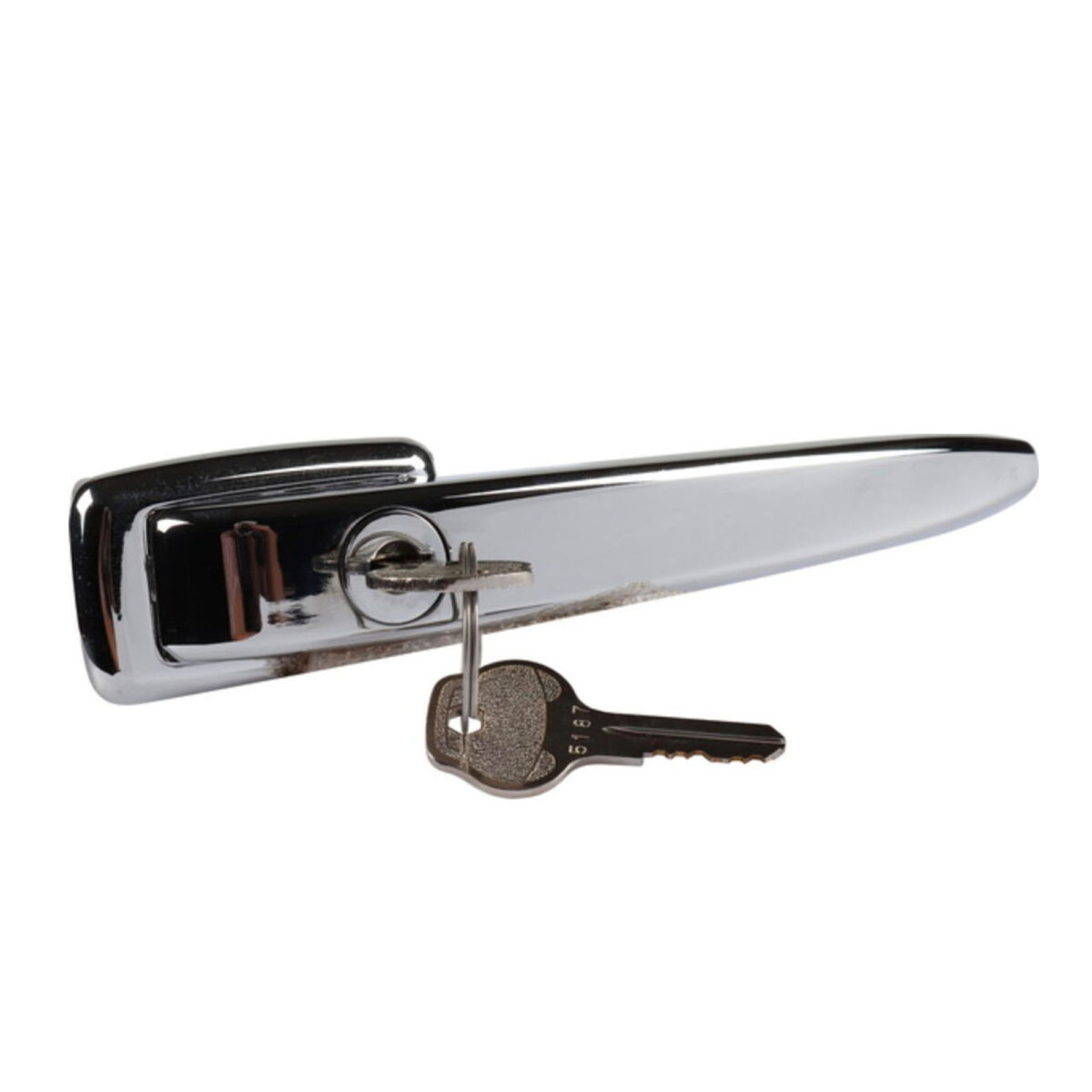 T2 1960-63 Split Screen Cab Door Handle Ice Pick Style Chrome With Lock Left