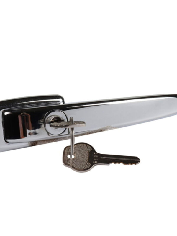 T2 1960-63 Split Screen Cab Door Handle Ice Pick Style Chrome With Lock Left