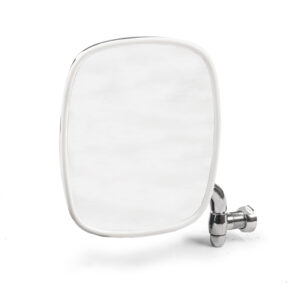 1967-79 Bay Window Chrome Left Wing Mirror, White Beading