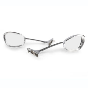 1950-79 Beetle Hooded Albert Swan Neck Mirrors, Pair