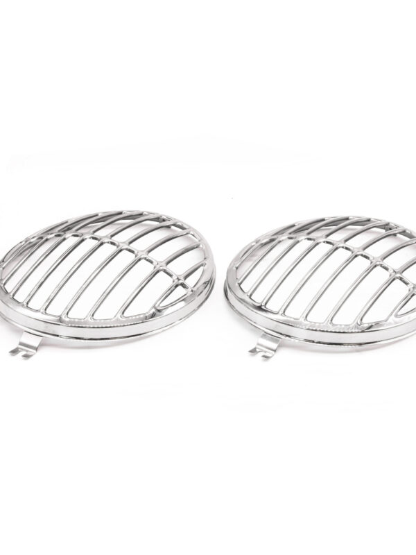 Porsche 356 Stainless Headlamp Grills, Pair