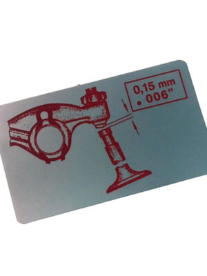 OE Sticker, Valve Tappet Setting