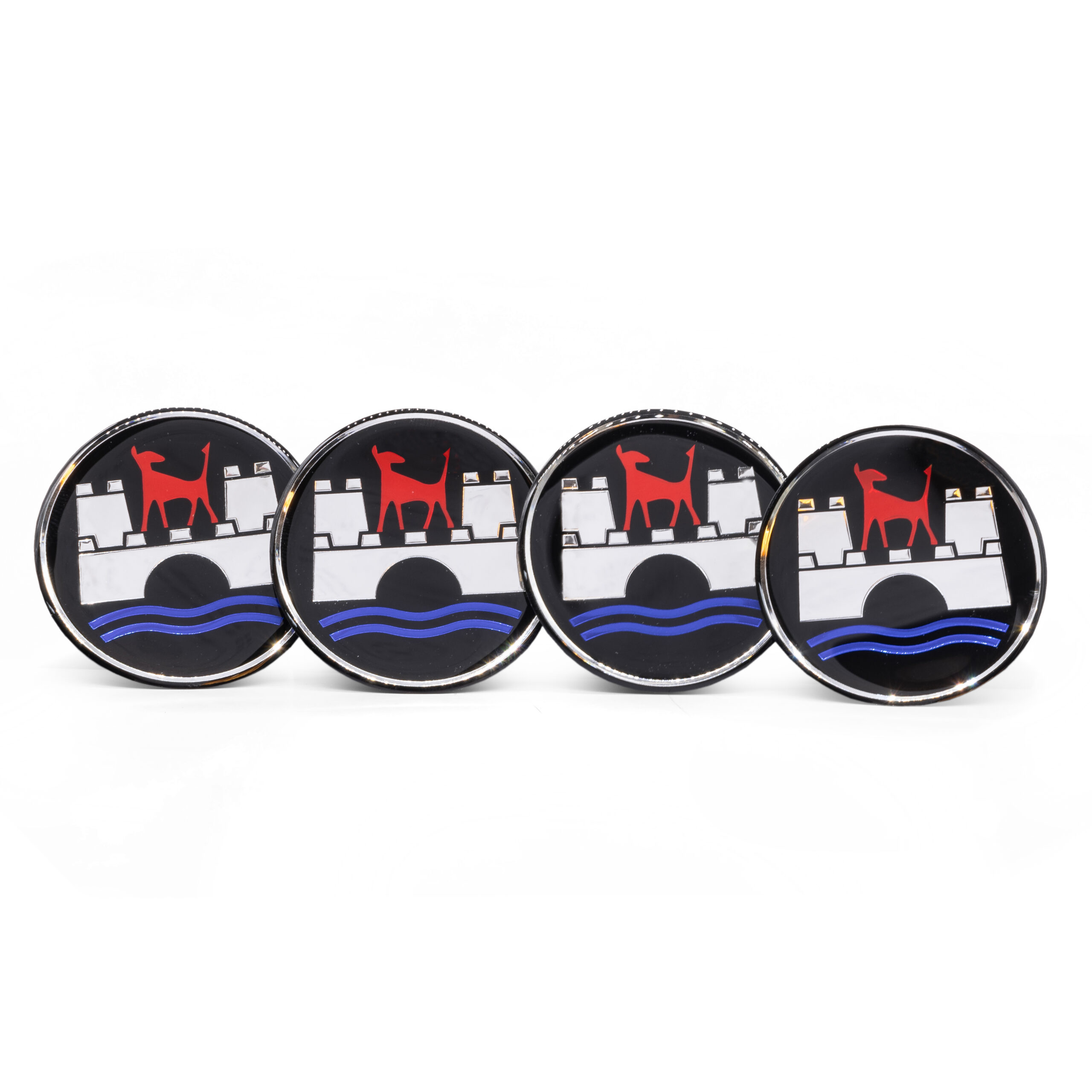 Sticker, Wolfsburg Crest for Wheel Centre Caps 3D Decal