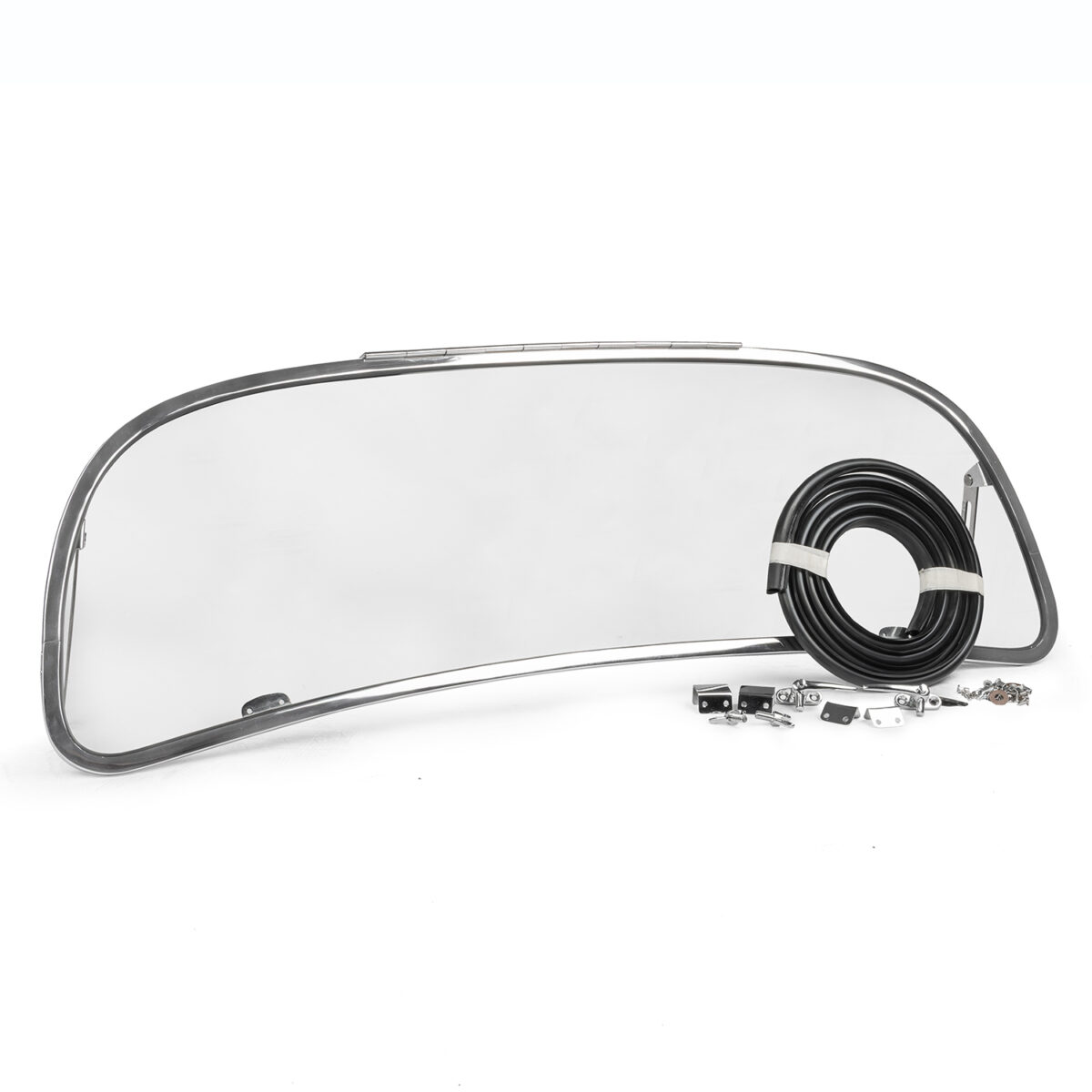 T1 1953-57 Beetle Chrome Front Pop-out Safari Window Frame Kit