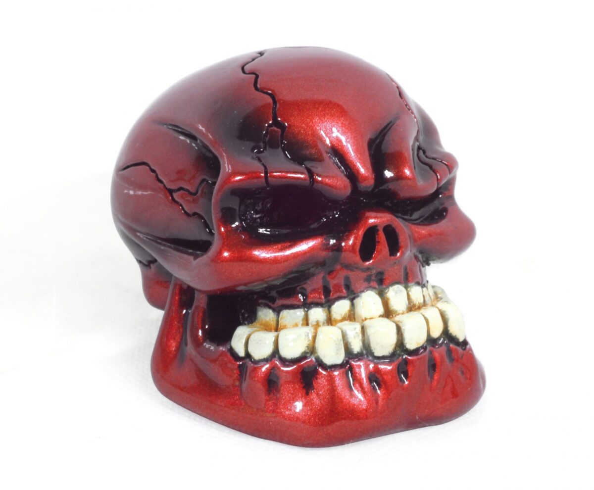 Skull Metallic Red Gear Shift Knob
