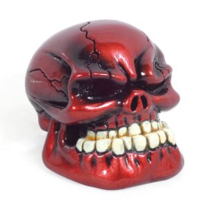 Skull Metallic Red Gear Shift Knob