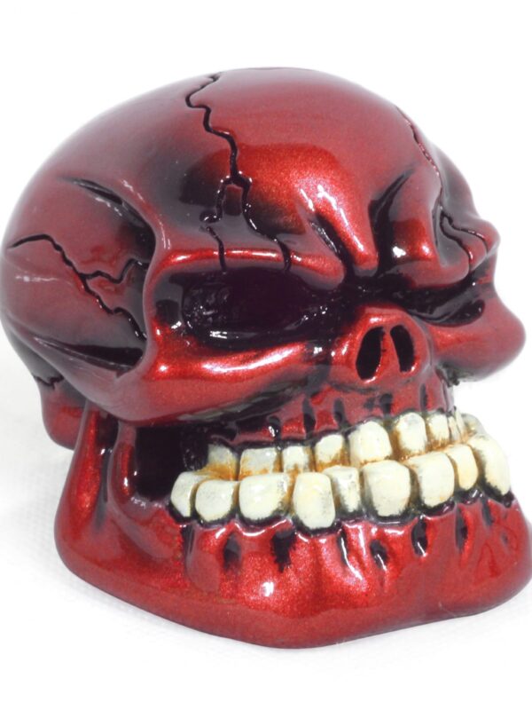 Skull Metallic Red Gear Shift Knob