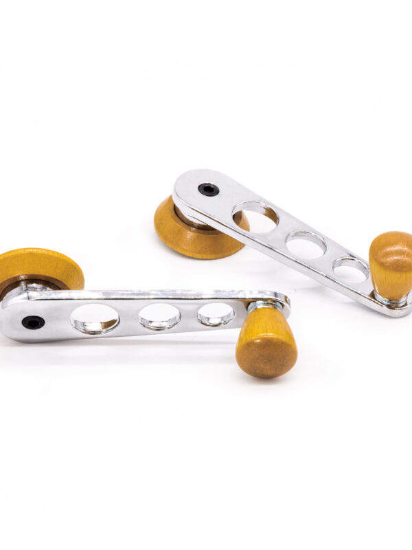T1 / T2 68- Chrome Pine Wood Window Winders