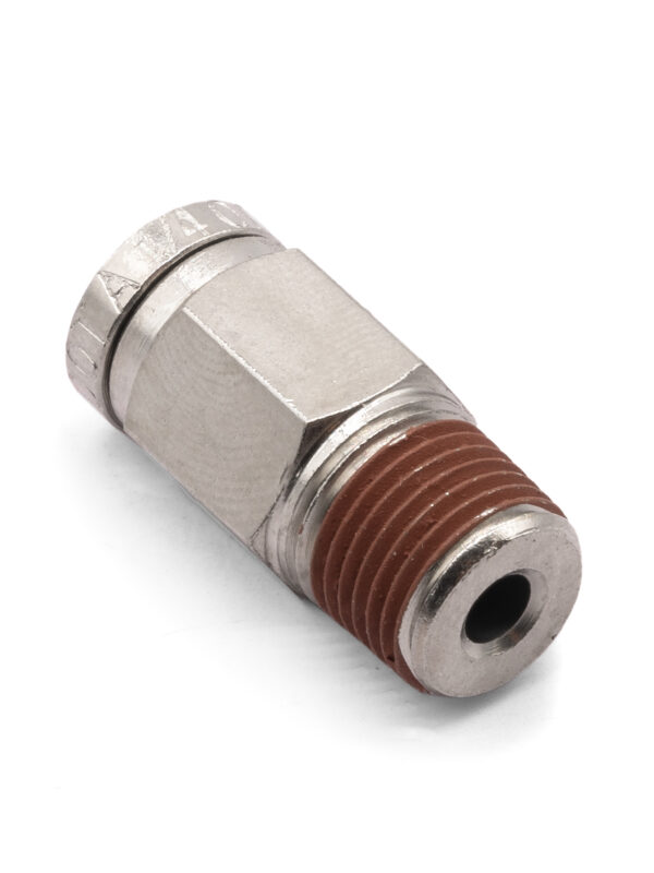1/8" NPT(M) to 1/4" Air Line Push Connect Straight Fitting, DOT1/8" NPT(M) to 1/4" Air Line Push Connect Straight Fitting, DOT