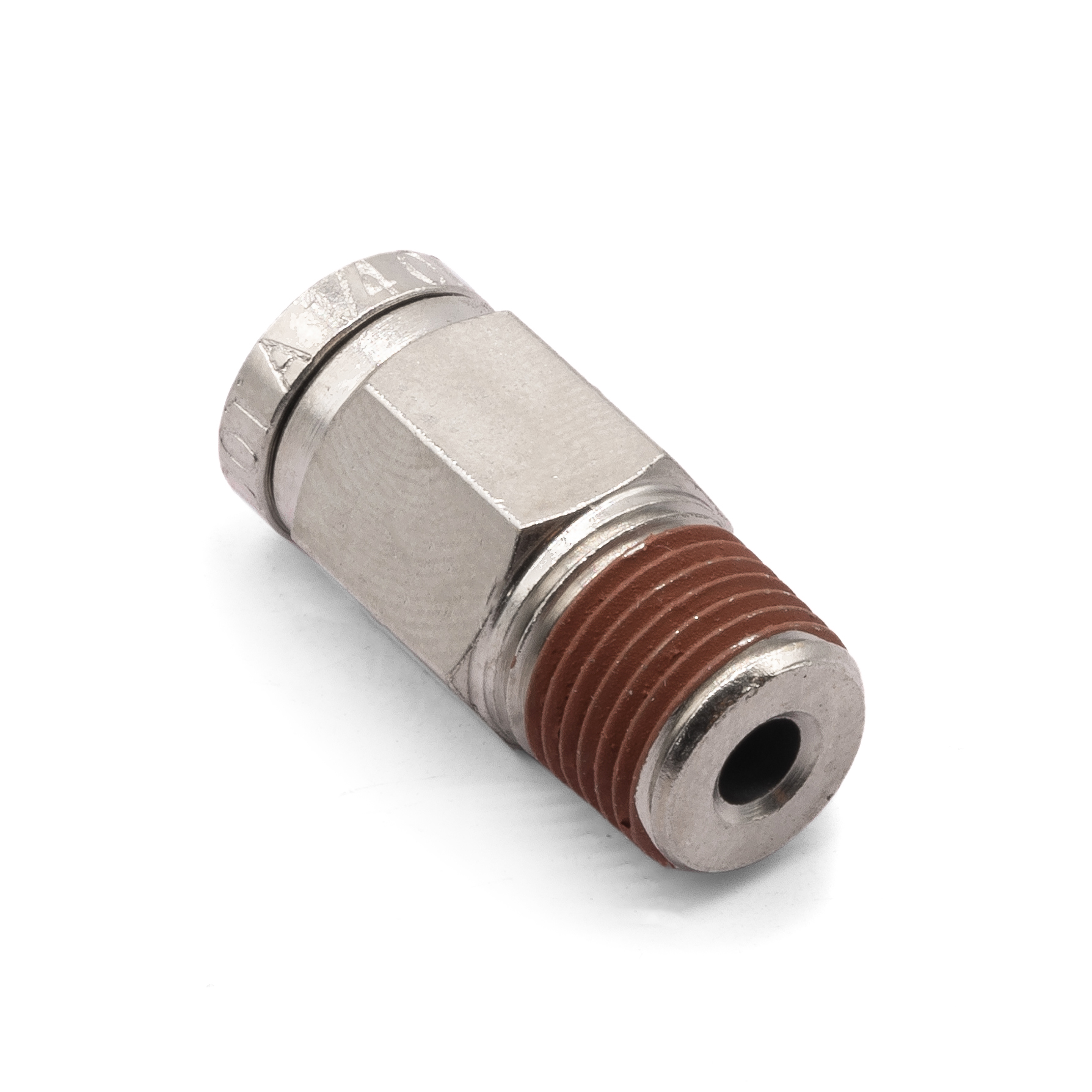 1/8" NPT(M) to 1/4" Air Line Push Connect Straight Fitting, DOT1/8" NPT(M) to 1/4" Air Line Push Connect Straight Fitting, DOT
