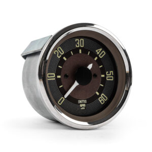 T1 / T2 -67 Smiths OE Style Brown, 6000RPM Tachometer Rev Counter Gauge, 80mm