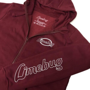 Limebug Official Burgundy 2019 Premium Team Zip Up Hoody / Hoodie