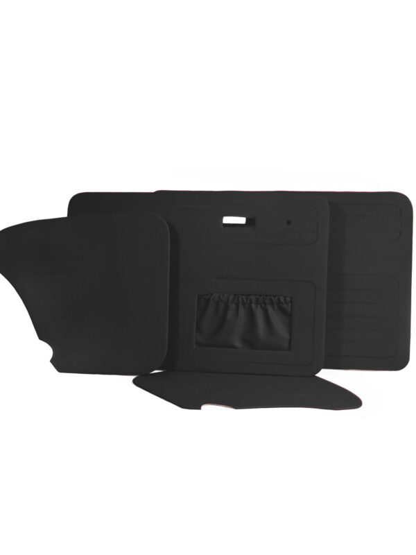 T1 1966-85 Beetle Complete Door Card Kit, Black