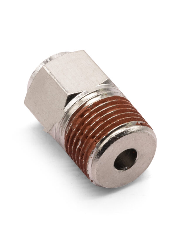 3/8" NPT(M) to 3/8" Air Line Push Connect Straight Fitting, DOT