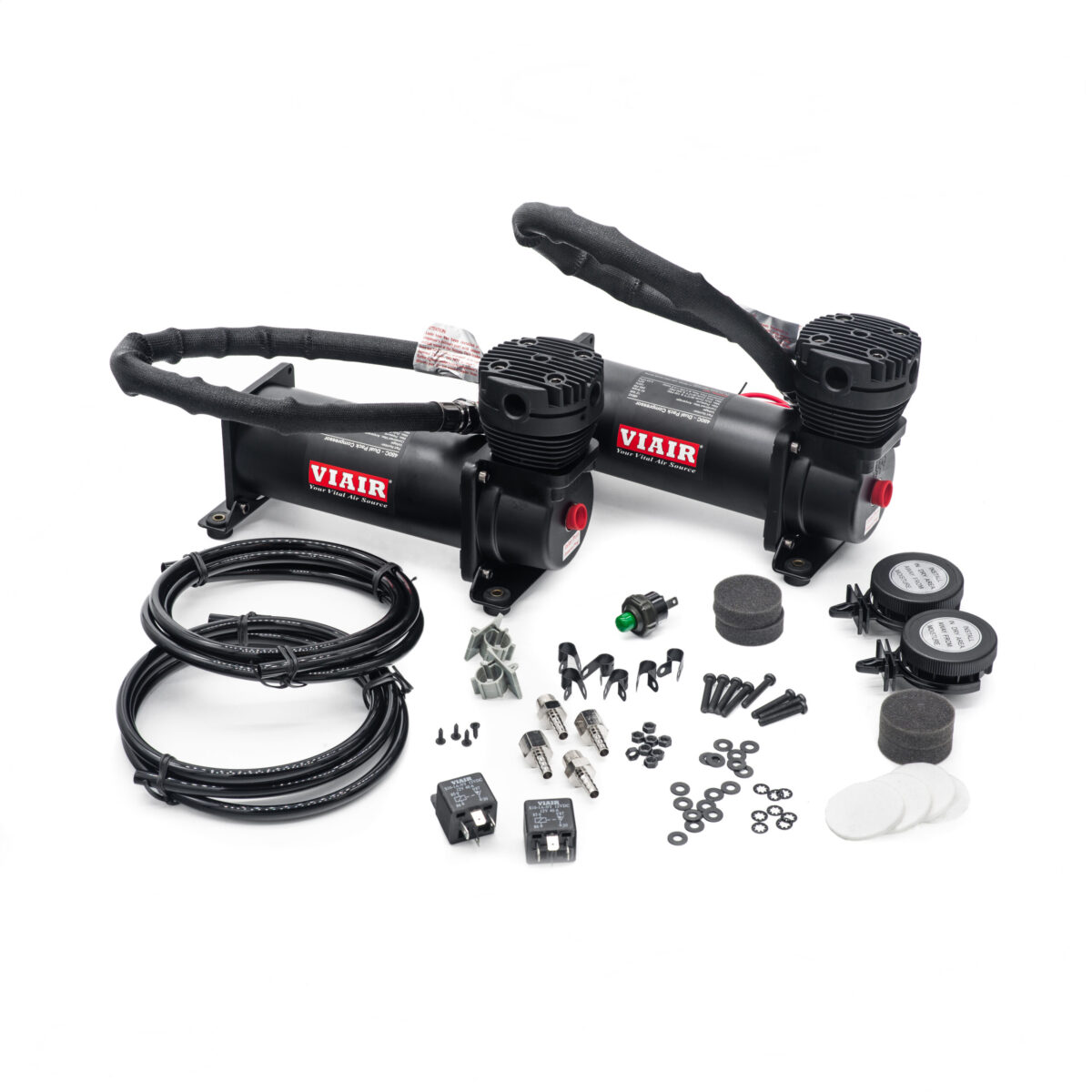 Viair Stealth Black Dual 480C Air Compressor Kit (200PSI)