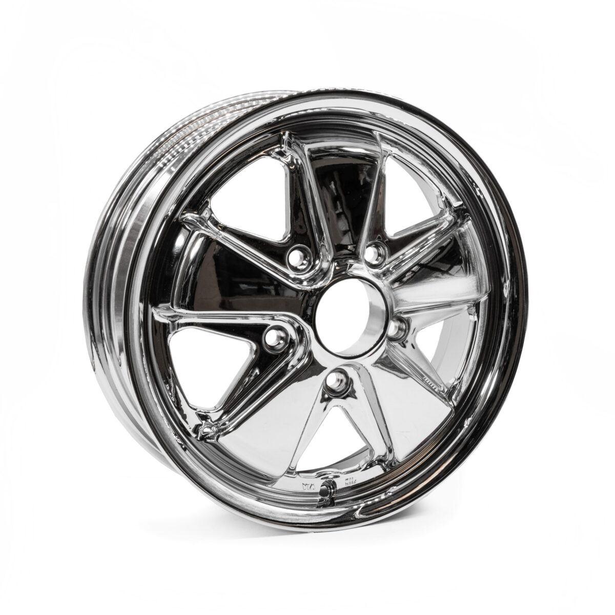 15 x 4.5 Flat 4 Fuchs Chrome Alloy Wheels 5x130 PCD ET45 (Each)