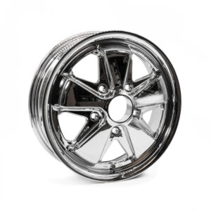 15 x 4.5 Flat 4 Fuchs Chrome Alloy Wheels 5x130 PCD ET45 (Each)
