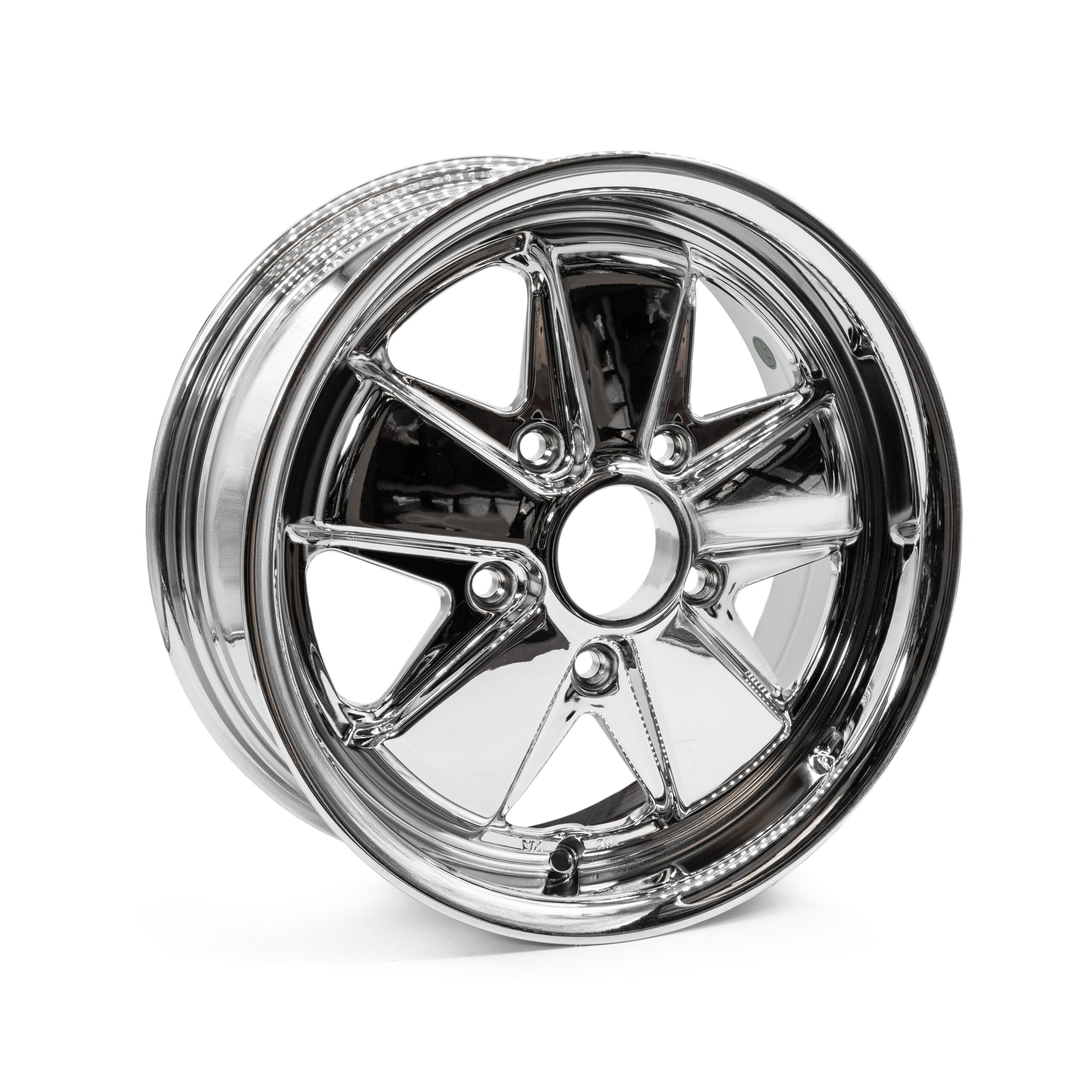15 x 6 Flat 4 Fuchs Chrome Alloy Wheels 5x130 PCD ET35 (Each)
