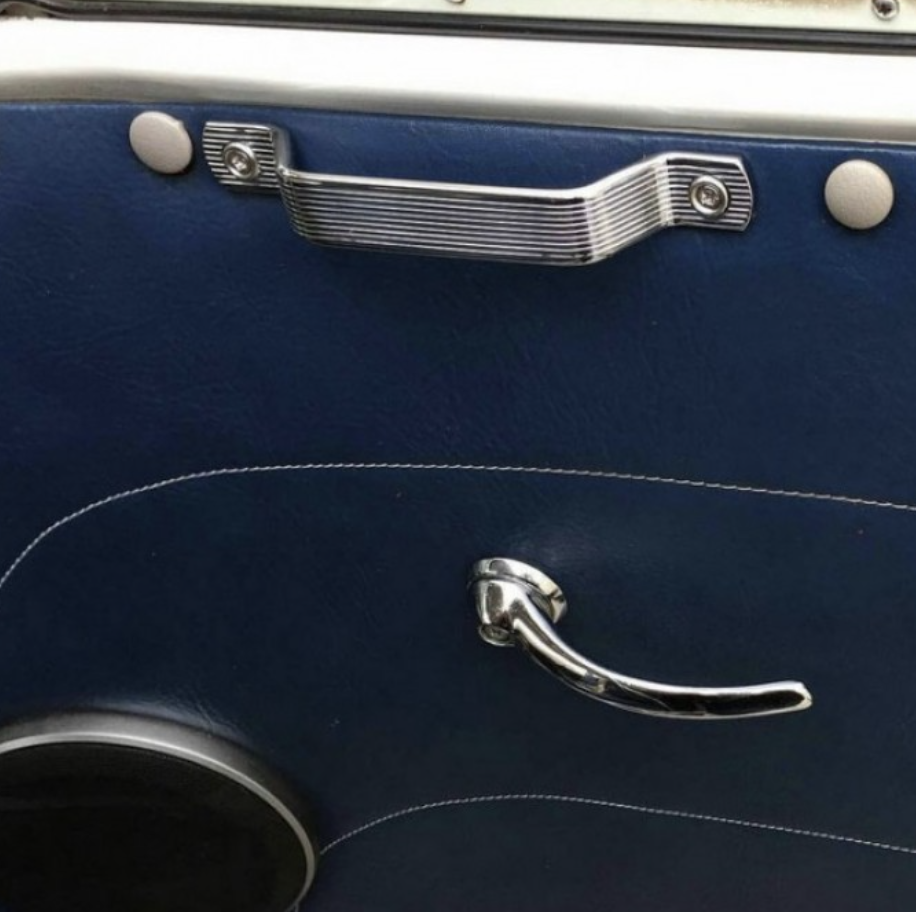 T2 Split Screen Chrome Interior Door Grab Handles, Pair