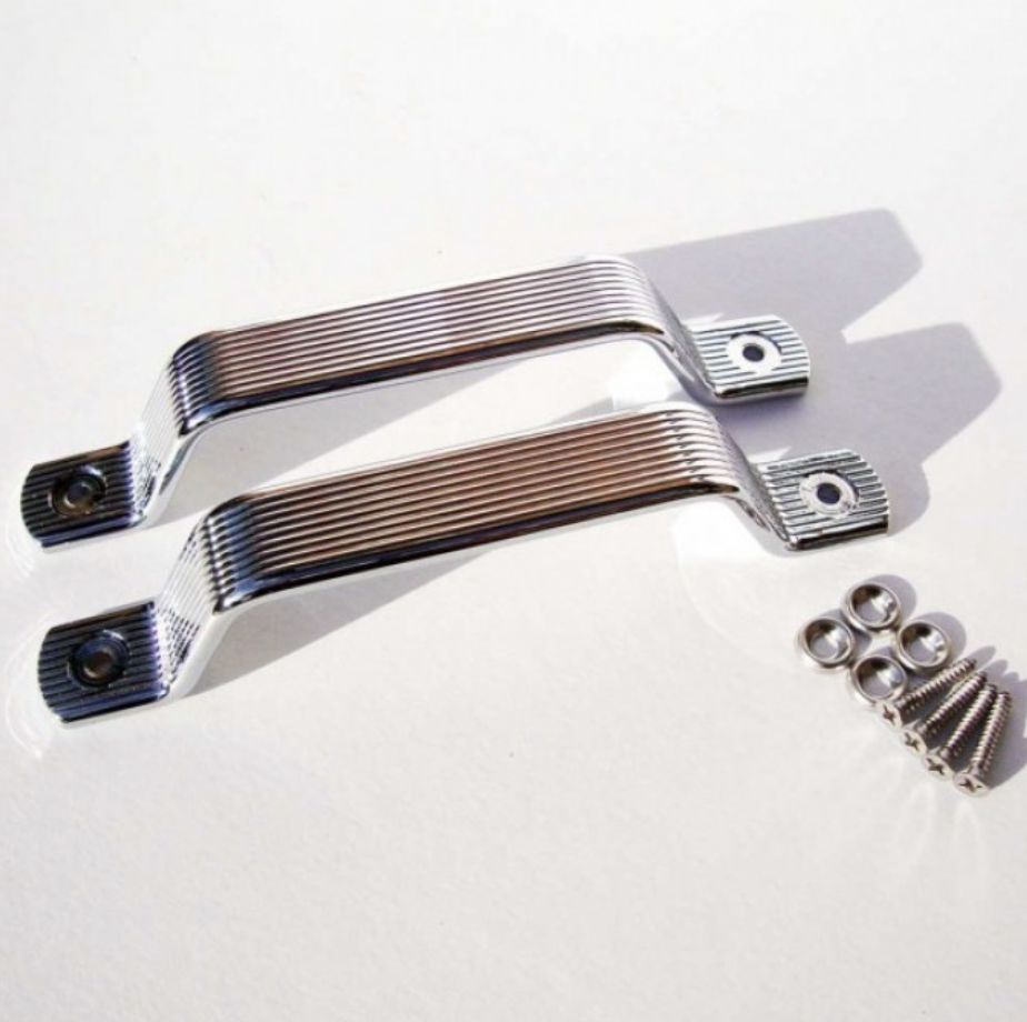 T2 Split Screen Chrome Interior Door Grab Handles, Pair