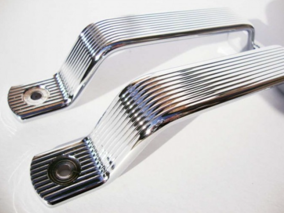 T2 Split Screen Chrome Interior Door Grab Handles, Pair