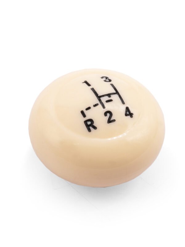 Vintage Speed Gear Shift Knob with Stock Shift Pattern, Ivory, 10mm Thread