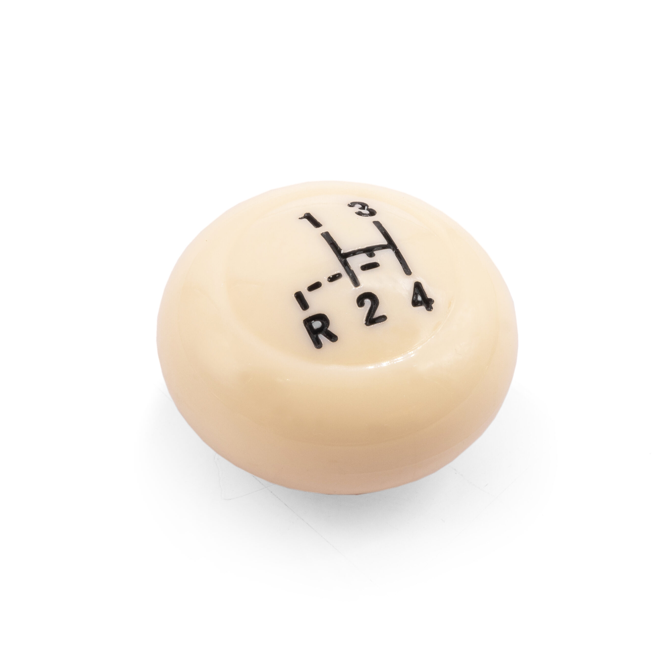 Vintage Speed Gear Shift Knob with Stock Shift Pattern, Ivory, 10mm Thread