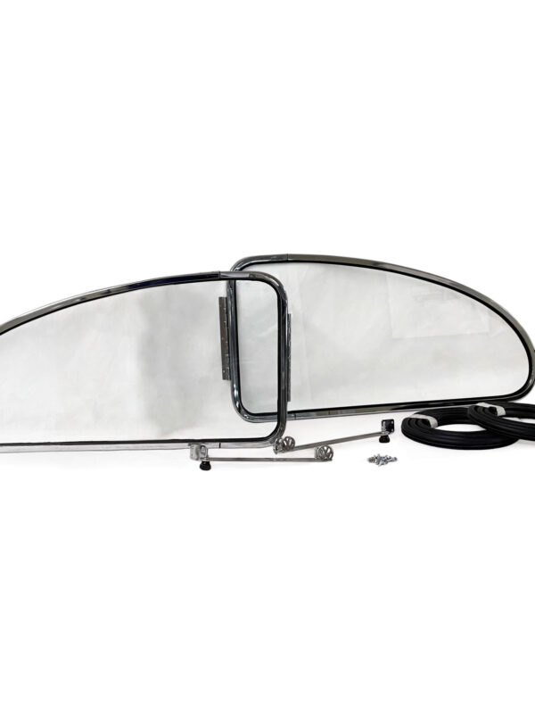 T1 1958-64 Beetle Side Pop-out Safari Window Frame with Glass Kit