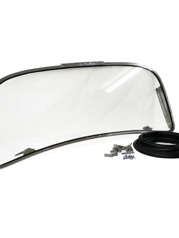 T1 1958-64 Beetle Front Pop-out Safari Window Frame with Glass Kit