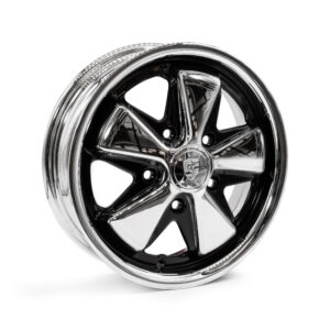 4.5" x 15" Chrome Gloss Black Correctly Detailed Fuch