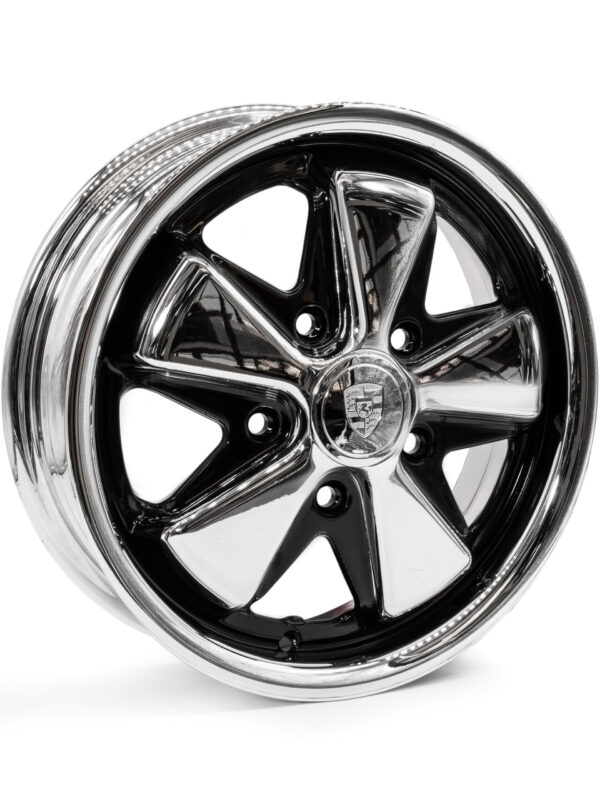 4.5" x 15" Chrome Gloss Black Correctly Detailed Fuch