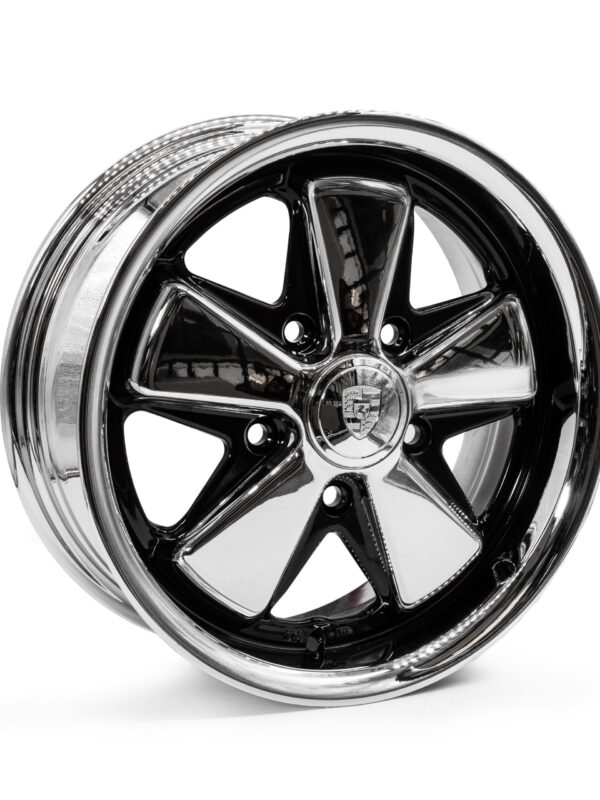 6" x 15" Chrome Gloss Black Correctly Detailed Fuch