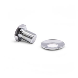 T1 / T2 Chrome Crankshaft Pulley Bolt w Washer