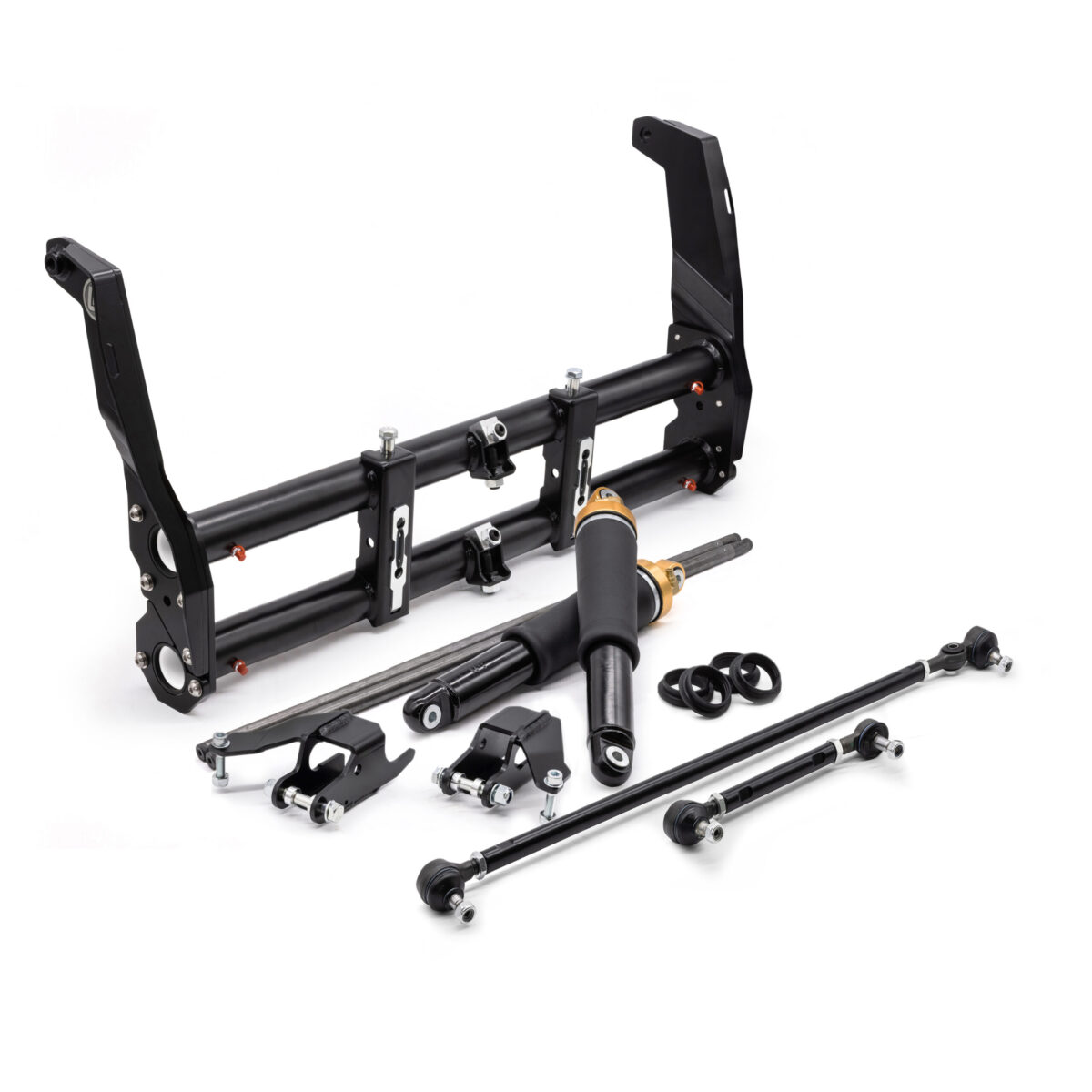 T1 1950-65 Beetle Ghia Link Pin Stock Width Complete Front Air Ride Kit with Gen II Jawbreaker Beam
