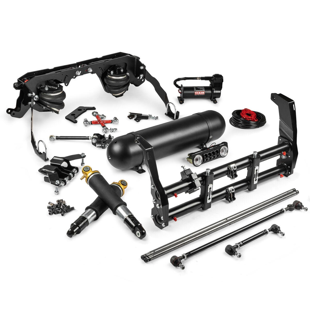 1948-65 Beetle / Ghia 2" Narrowed Link Pin Deluxe Cantilever Swing Axle / IRS Air Ride Kit