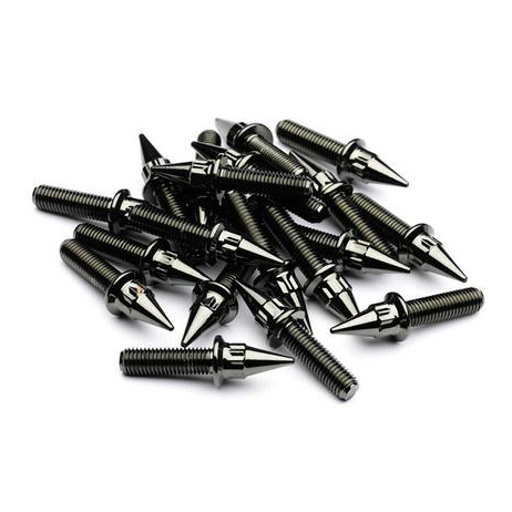 Steel M7 Black Chrome Spiked Bolt