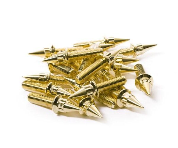 Steel M7 Gold Spiked Bolt